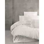 Casa si Gradina - Textile si covoare - Lenjerii de pat - Seturi de lenjerie - Set lenjerie de pat satin, L'essentiel Maison, alb, 200x220 cm, 100% bumbac - Infinity.ro