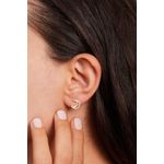 Fashion, accesorii si bijuterii - Femei - Bijuterii femei - Cercei femei - Cercei, Heliophilia, argint 925, aurii, zirconiu, marime universala, 757ELS1937 - Infinity.ro