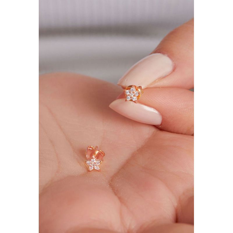 Fashion, accesorii si bijuterii - Femei - Bijuterii femei - Cercei femei - Cercei, Heliophilia, argint 925, aur roz, antialergic, o marime, 757ELS1804 - Infinity.ro