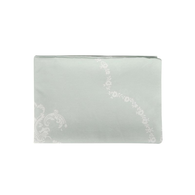 Casa si Gradina - Textile si covoare - Pături și cuverturi - Cuverturi - Cuvertura de pat dubla, L'essentiel Maison, verde mare si alb, 200x235 cm, 100% bumbac - Infinity.ro