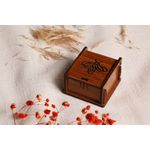 Fashion, accesorii si bijuterii - Femei - Bijuterii femei - Cutii bijuterii - Cutie decorativa, Heliophilia, maro, 5x5x3 cm - Infinity.ro