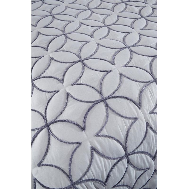 Casa si Gradina - Textile si covoare - Pături și cuverturi - Cuverturi - Set cuvertura pat dublu, L'essentiel Maison, gri, 250x260 cm, 100% bumbac, 773NVA1230 - Infinity.ro
