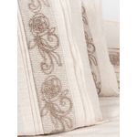 Casa si Gradina - Textile si covoare - Lenjerii de pat - Seturi de lenjerie - Set lenjerie pat dublu, L'essentiel Maison, maro crem, 200x220 cm, bumbac in - Infinity.ro