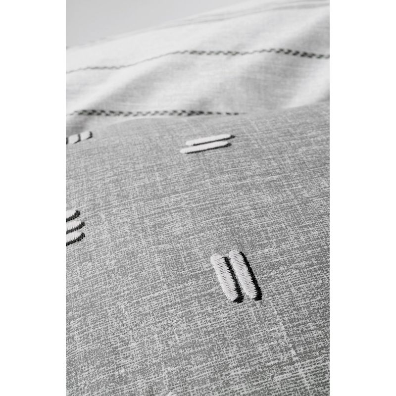 Casa si Gradina - Textile si covoare - Lenjerii de pat - Seturi de lenjerie - Set lenjerie de pat, L'essentiel Maison, gri, 200x220 cm, 100% bumbac ranforce, brodat - Infinity.ro