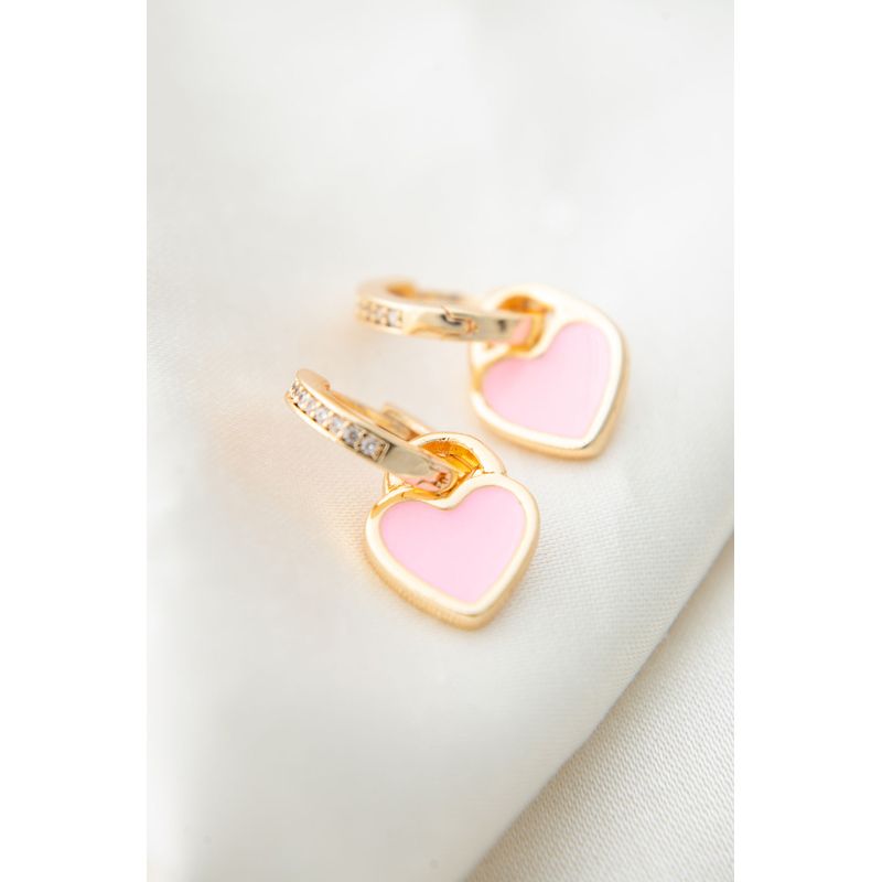 Fashion, accesorii si bijuterii - Femei - Bijuterii femei - Cercei femei - Cercei, Heliophilia, metal, auriu, zircon, diametru 14,4 mm, lungime pandantiv 12,9 mm - Infinity.ro