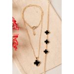 Fashion, accesorii si bijuterii - Femei - Bijuterii femei - Coliere femei - Set colier si bratara, Heliophilia, metal, auriu, marime universala, 410ELK1519 - Infinity.ro