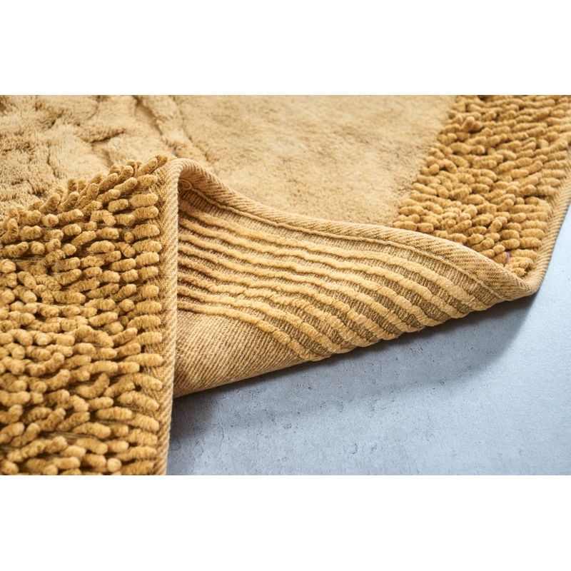 Casa si Gradina - Textile si covoare - Covoare - Covorase baie - Set covorase de baie, L'essentiel Maison, mustar, 50x60 cm + 60x100 cm, 100% bumbac, antiderapant - Infinity.ro