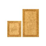 Casa si Gradina - Textile si covoare - Covoare - Covorase baie - Set covorase de baie, L'essentiel Maison, mustar, 50x60 cm + 60x100 cm, 100% bumbac, antiderapant - Infinity.ro