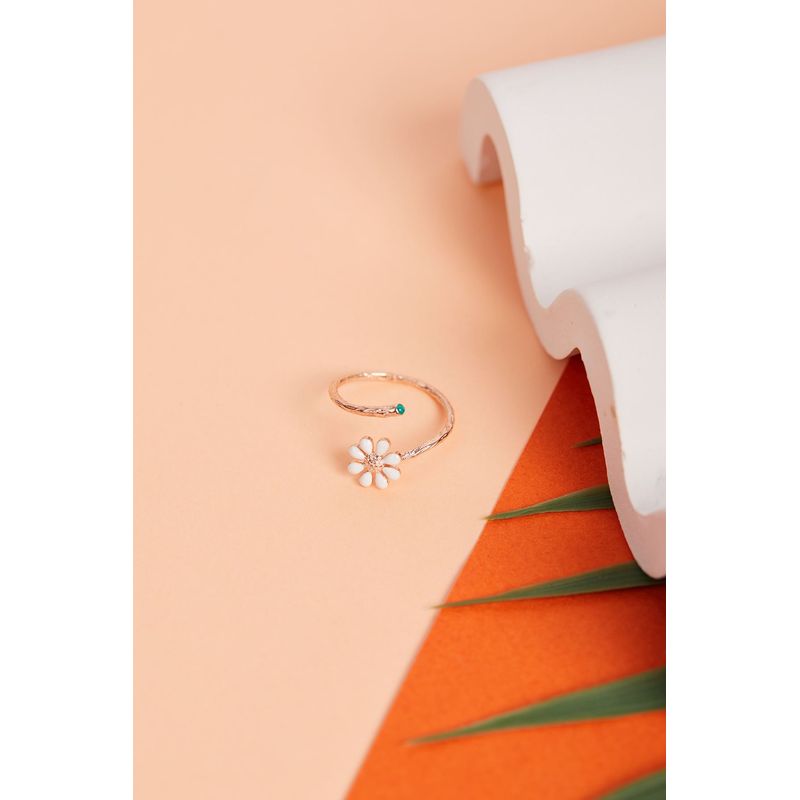 Fashion, accesorii si bijuterii - Femei - Bijuterii femei - Inele femei - Inel, Heliophilia, argint 925, rose, reglabil - Infinity.ro