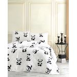 Casa si Gradina - Textile si covoare - Pături și cuverturi - Cuverturi - Set cuvertura matlasata single, L'essentiel Maison, alb negru, 160x220 cm, bumbac poliester - Infinity.ro