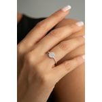 Fashion, accesorii si bijuterii - Femei - Bijuterii femei - Inele femei - Inel, Heliophilia, argint 925, argintiu, piatra zirconiu, diametru 18,3 mm, lungime reglabila - Infinity.ro