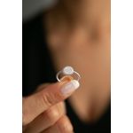 Fashion, accesorii si bijuterii - Femei - Bijuterii femei - Inele femei - Inel, Heliophilia, argint 925, argintiu, piatra zirconiu, diametru 18,3 mm, lungime reglabila - Infinity.ro