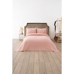Casa si Gradina - Textile si covoare - Pături și cuverturi - Cuverturi - Cuvertura dubla pique, L'essentiel Maison, pudra, 200x220 cm, 70% bumbac 30% poliester - Infinity.ro