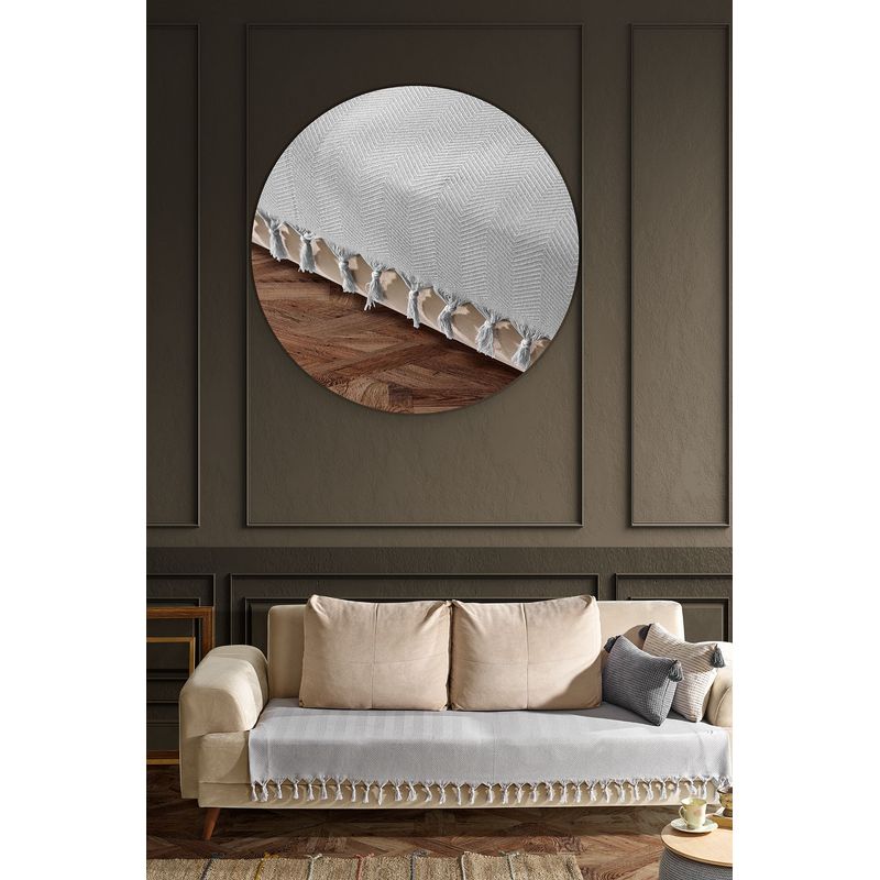 Casa si Gradina - Textile si covoare - Huse pentru mobilier - Husa pentru canapea, L'essentiel Maison, gri deschis, 115x200 cm, 70% bumbac, 30% poliester - Infinity.ro