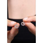 Fashion, accesorii si bijuterii - Femei - Bijuterii femei - Cercei femei - Cercei, Heliophilia, femei, argint 925, roz, zirconiu - Infinity.ro