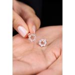 Fashion, accesorii si bijuterii - Femei - Bijuterii femei - Cercei femei - Cercei, Heliophilia, femei, argint 925, roz, zirconiu - Infinity.ro