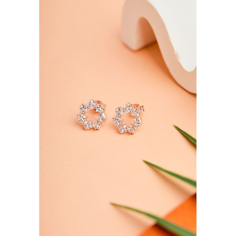 Fashion, accesorii si bijuterii - Femei - Bijuterii femei - Cercei femei - Cercei, Heliophilia, femei, argint 925, roz, zirconiu - Infinity.ro