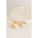 Fashion, accesorii si bijuterii - Femei - Bijuterii femei - Cercei femei - Cercei, Heliophilia, metal, auriu, diametru 2 cm, 410ELK1636 - Infinity.ro