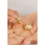 Fashion, accesorii si bijuterii - Femei - Bijuterii femei - Cercei femei - Cercei, Heliophilia, metal, auriu, diametru 2 cm, 410ELK1636 - Infinity.ro