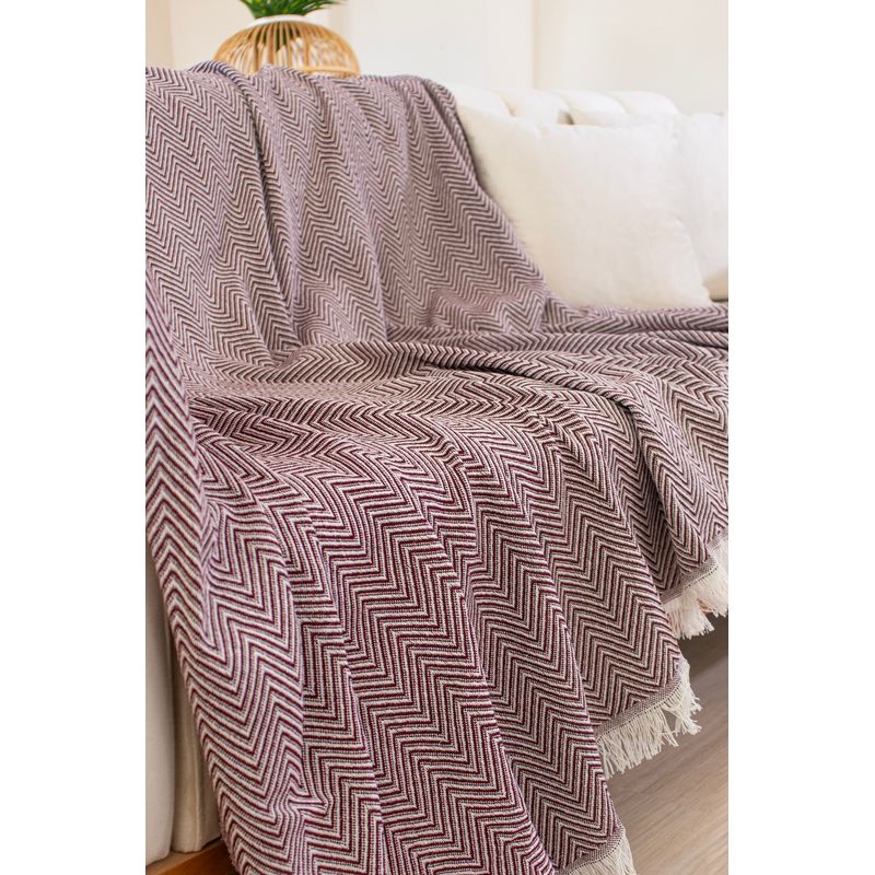 Casa si Gradina - Textile si covoare - Huse pentru mobilier - Husa pentru canapea, L'essentiel Maison, rosu bordo, 170x200 cm, 80% bumbac 20% poliester - Infinity.ro