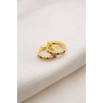 Fashion, accesorii si bijuterii - Femei - Bijuterii femei - Cercei femei - Cercei huggie, Heliophilia, femei, auriu, argint 925, 12,3 mm - Infinity.ro