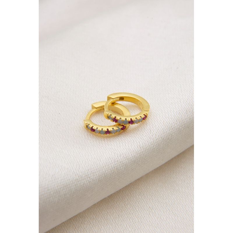 Fashion, accesorii si bijuterii - Femei - Bijuterii femei - Cercei femei - Cercei huggie, Heliophilia, femei, auriu, argint 925, 12,3 mm - Infinity.ro