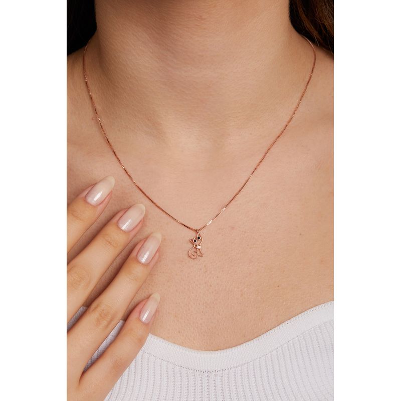 Fashion, accesorii si bijuterii - Femei - Bijuterii femei - Coliere femei - Colier, Heliophilia, argint 925, rose gold, unicat, 757ELS2114 - Infinity.ro