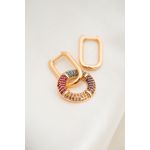 Fashion, accesorii si bijuterii - Femei - Bijuterii femei - Cercei femei - Cercei, Heliophilia, metal, multicolor, zirconiu, 2x1 cm, 948ELK3317 - Infinity.ro