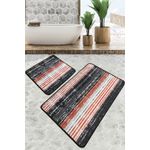 Casa si Gradina - Textile si covoare - Covoare - Covorase baie - Set covorase baie, L'essentiel Maison, multicolor, 60x100 cm + 50x60 cm, 100% poliester, antiderapant, 359CHL5287 - Infinity.ro