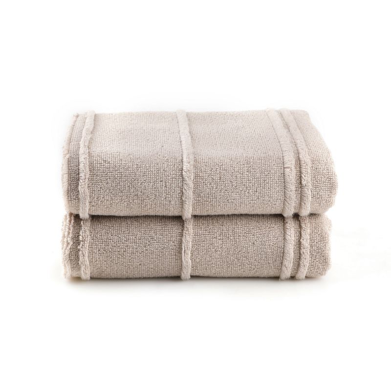 Casa si Gradina - Textile si covoare - Textile baie - Prosoape - Set prosoape baie, L'essentiel Maison, maro deschis, 75x150 cm, 100% microcoton, 2 bucati, 317HBY3226 - Infinity.ro