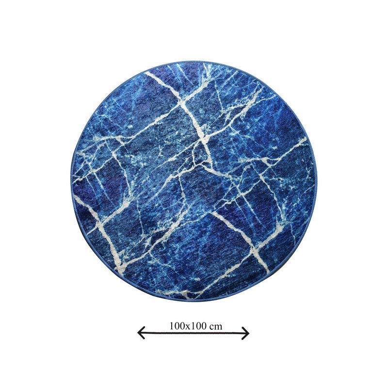 Casa si Gradina - Textile si covoare - Covoare - Covorase baie - Covoras de baie, L'essentiel Maison, multicolor, diametru 100 cm, 100% poliester, antiderapant, 359CHL4129 - Infinity.ro
