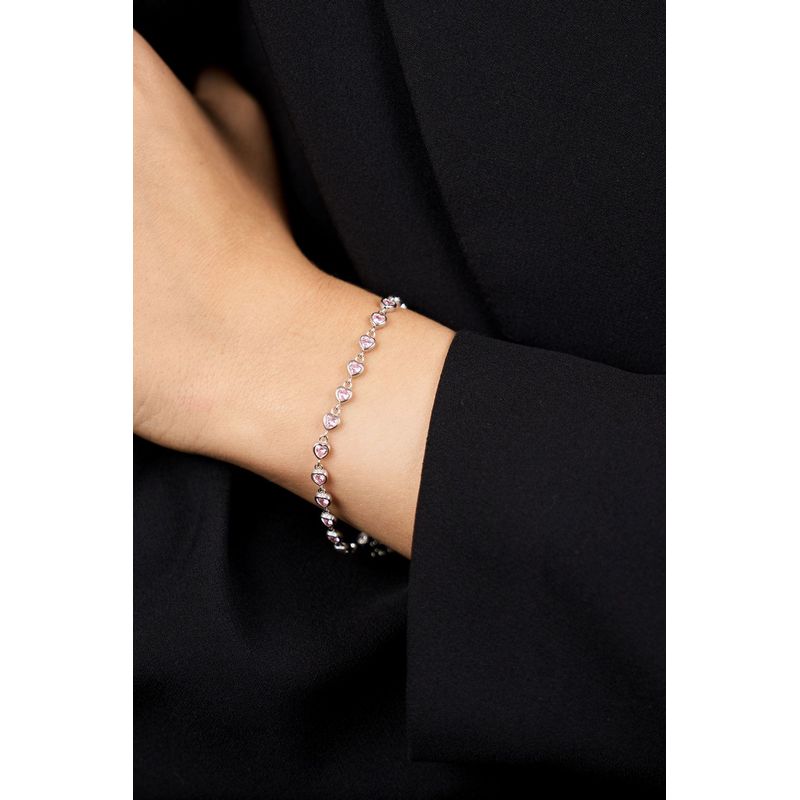 Fashion, accesorii si bijuterii - Femei - Bijuterii femei - Bratari femei - Bratara, Heliophilia, argint 925, roz, marime universala, 757ELS1601 - Infinity.ro