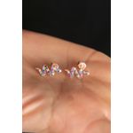 Fashion, accesorii si bijuterii - Femei - Bijuterii femei - Cercei femei - Cercei, Heliophilia, femei, aur roz, argint 925, 136ELS1524 - Infinity.ro