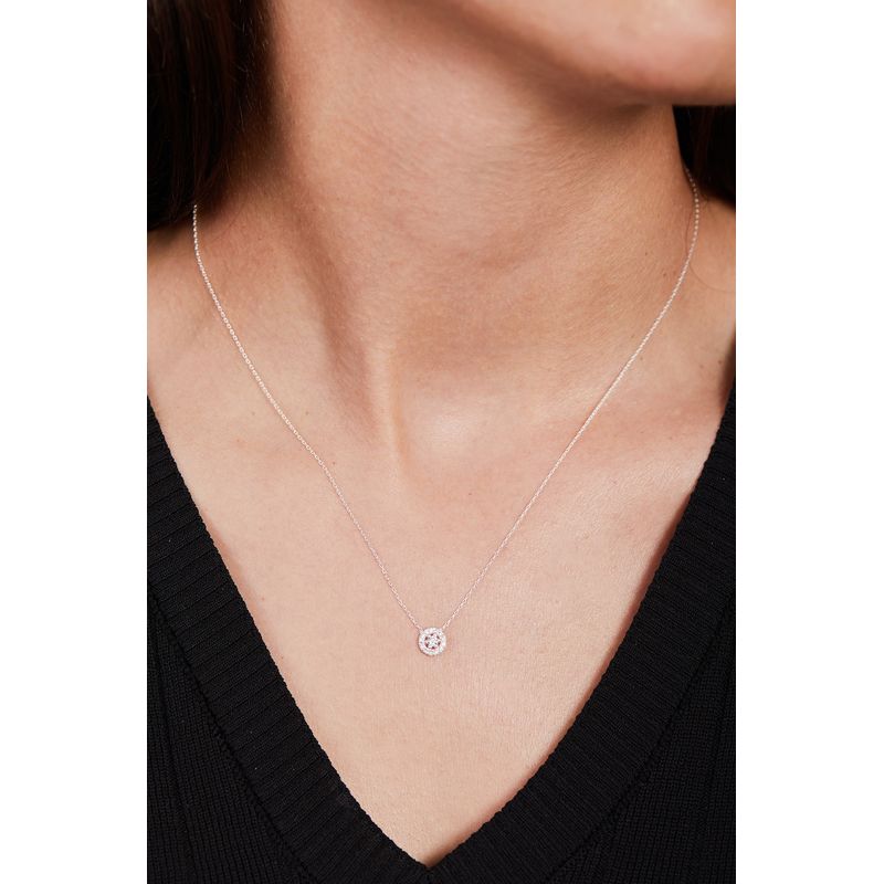 Fashion, accesorii si bijuterii - Femei - Bijuterii femei - Coliere femei - Colier, Heliophilia, argint 925, argintiu, piatra zirconiu, marime universala, 757ELS2212 - Infinity.ro