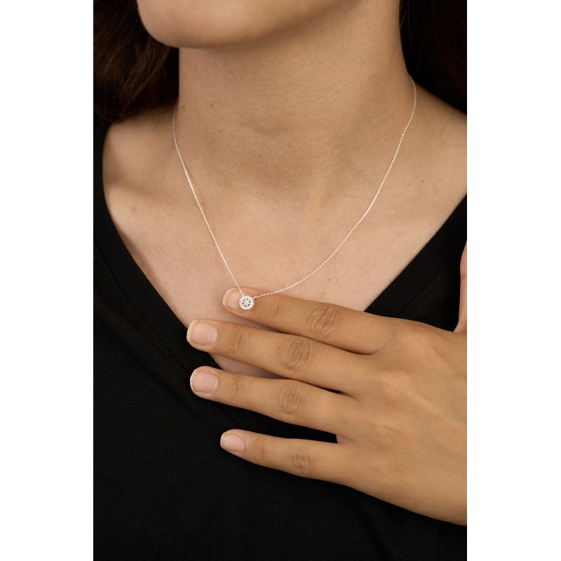 Fashion, accesorii si bijuterii - Femei - Bijuterii femei - Coliere femei - Colier, Heliophilia, argint 925, argintiu, piatra zirconiu, marime universala, 757ELS2212 - Infinity.ro