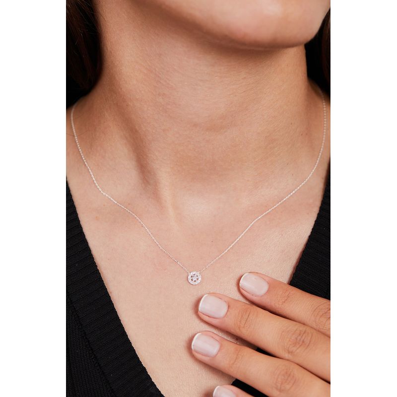 Fashion, accesorii si bijuterii - Femei - Bijuterii femei - Coliere femei - Colier, Heliophilia, argint 925, argintiu, piatra zirconiu, marime universala, 757ELS2212 - Infinity.ro