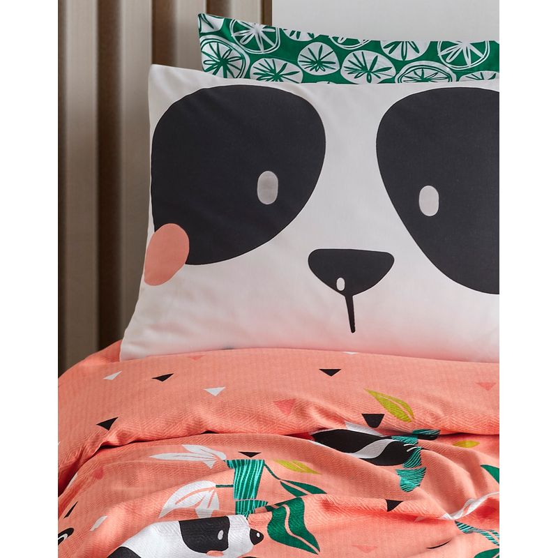 Casa si Gradina - Textile si covoare - Lenjerii de pat - Lenjerii copii - Set de pat single, L'essentiel Maison, roz, 100% bumbac, 160x235 cm - Infinity.ro