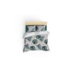 Casa si Gradina - Textile si covoare - Lenjerii de pat - Seturi de lenjerie - Set lenjerie pat dublu, L'essentiel Maison, alb verde galben, bumbac 100%, pique 200x235 cm, cearsaf 220x240 cm, 2 fete perna 50x70 cm - Infinity.ro