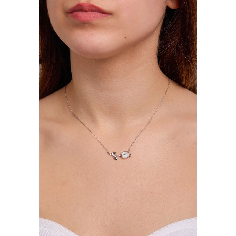 Fashion, accesorii si bijuterii - Femei - Bijuterii femei - Coliere femei - Colier, Heliophilia, argint 925, argintiu, lungime lant 45+5 cm, latime pandantiv 2 cm, 757ELS2158 - Infinity.ro