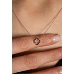 Fashion, accesorii si bijuterii - Femei - Bijuterii femei - Coliere femei - Colier, Heliophilia, argint 925, rose gold, 9.4x10.3 mm, lant 43 cm - Infinity.ro