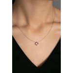 Fashion, accesorii si bijuterii - Femei - Bijuterii femei - Coliere femei - Colier, Heliophilia, argint 925, rose gold, 9.4x10.3 mm, lant 43 cm - Infinity.ro