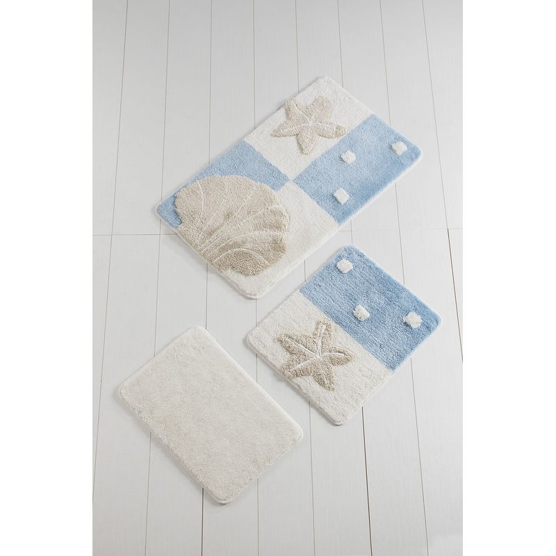 Casa si Gradina - Textile si covoare - Covoare - Covorase baie - Set covorase de baie, L'essentiel Maison, multicolor, 40x60 cm, 50x60 cm, 60x100 cm, 100% acrilic, antiderapant, 359CHL3139 - Infinity.ro