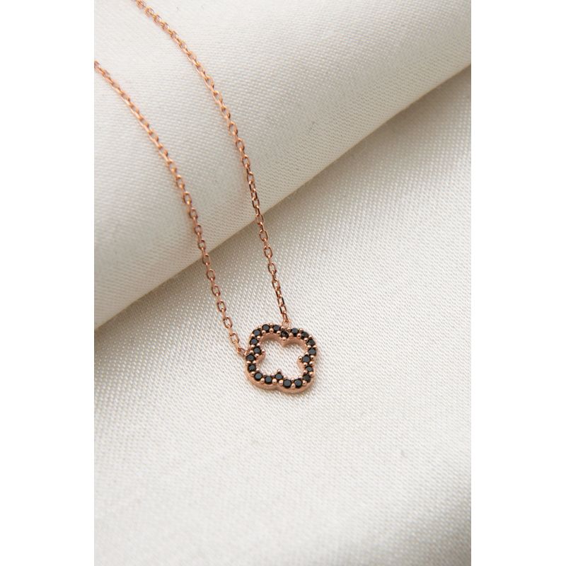Fashion, accesorii si bijuterii - Femei - Bijuterii femei - Coliere femei - Colier, Heliophilia, argint 925, rose gold, 9.4x10.3 mm, lant 43 cm - Infinity.ro