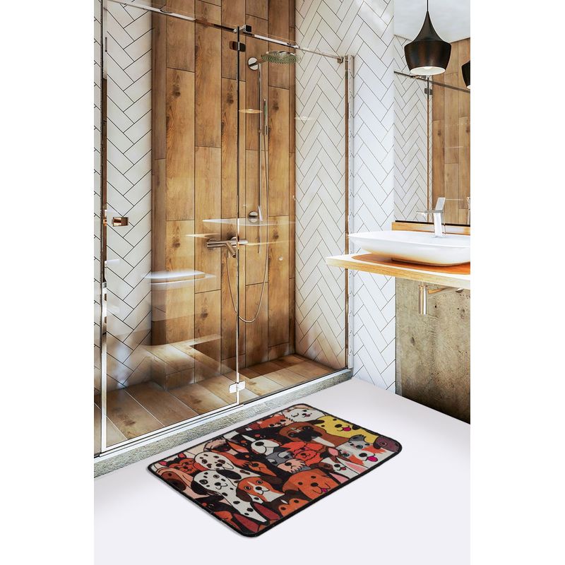 Casa si Gradina - Textile si covoare - Covoare - Covorase baie - Covoras de baie, L'essentiel Maison, multicolor, 40x60 cm, 100% poliester, antiderapant, 359CHL4168 - Infinity.ro
