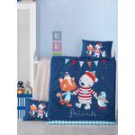 Casa si Gradina - Textile si covoare - Lenjerii de pat - Lenjerii copii - Set lenjerie patut, L'essentiel Maison, bumbac ranforce, multicolor, 100x150 cm, 2 fete perna 35x45 cm - Infinity.ro