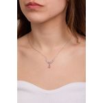 Fashion, accesorii si bijuterii - Femei - Bijuterii femei - Coliere femei - Colier, Heliophilia, argint 925, argintiu, 45+5 cm, pandantiv 2 cm - Infinity.ro