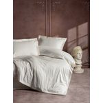 Casa si Gradina - Textile si covoare - Lenjerii de pat - Seturi de lenjerie - Set lenjerie pat dublu, L'essentiel Maison, ecru, 200x220 cm, 100% bumbac satinat - Infinity.ro