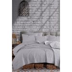 Casa si Gradina - Textile si covoare - Pături și cuverturi - Cuverturi - Cuvertura de pat single, L'essentiel Maison, gri, 155x200 cm, 65% bumbac 35% poliester, lavabila la masina - Infinity.ro