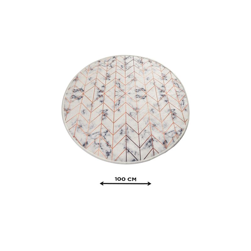 Casa si Gradina - Textile si covoare - Covoare - Covorase baie - Covoras de baie, L'essentiel Maison, multicolor, diametru 100 cm, 100% poliester, antiderapant, 359CHL4128 - Infinity.ro