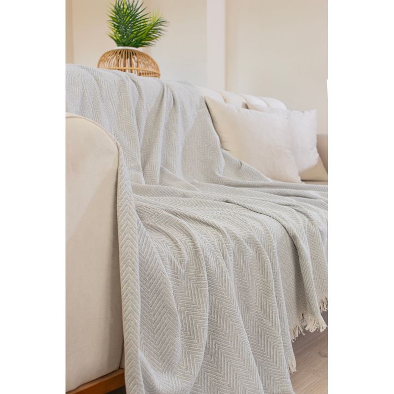 Casa si Gradina - Textile si covoare - Huse pentru mobilier - Husa canapea, L'essentiel Maison, gri, 170x200 cm, 80% bumbac, 20% poliester - Infinity.ro